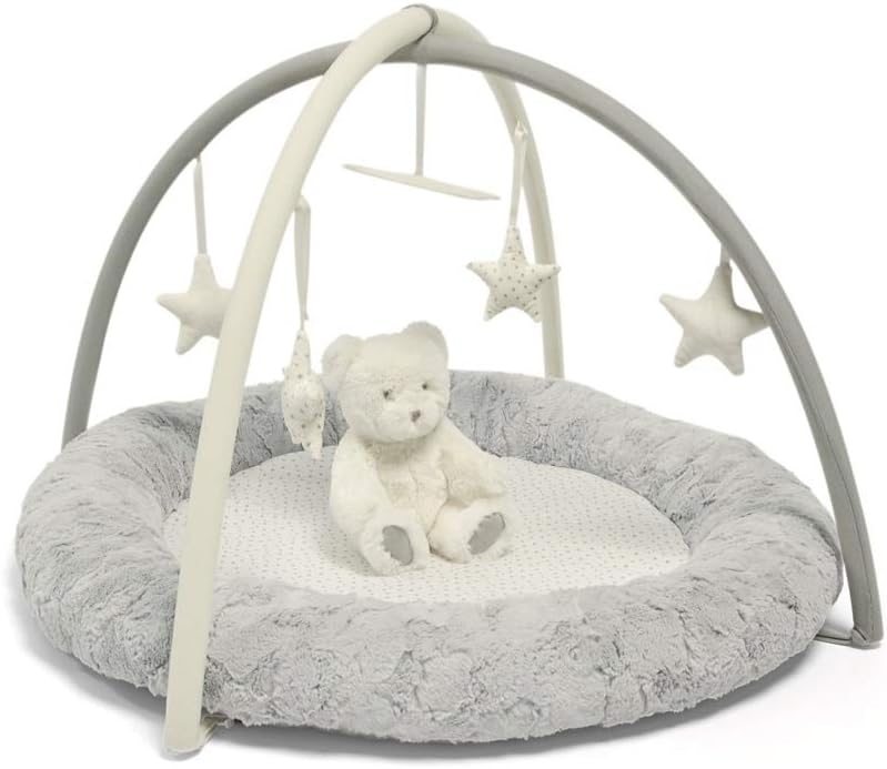 Mamas & Papas My First Interactive Activity Baby Playmat & Gym, Grey/Cream