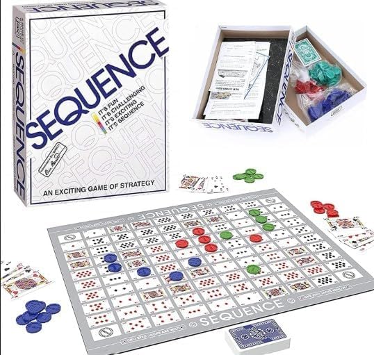 Sequence Board GAME Multi Color Board Game for Family