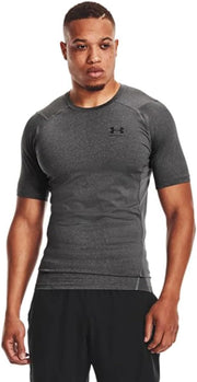 Mens Armour Heatgear Compression Short-sleeve T-shirt Short Sleeve (pack of 1) - Grey
