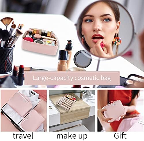 Queboom Travel Makeup Bag Cosmetic Bag Makeup Bag Toiletry bag for women and girls