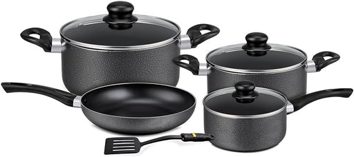 Royalford Aluminum Nonstick Cookware Set 8 Pcs, Assorted Color