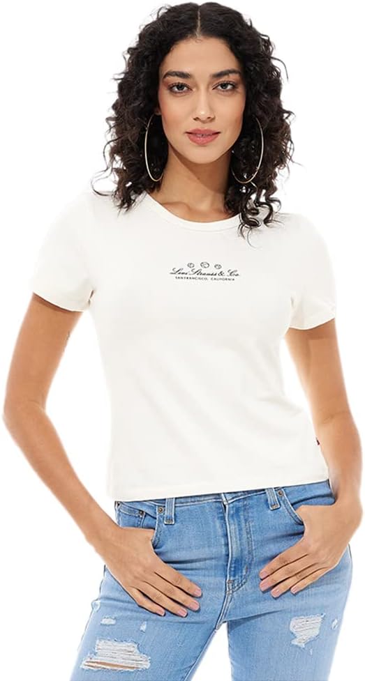 Womens Graphic Rickie Tee T-Shirt - Neutrals