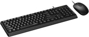Rapoo X130Pro Wired Optical Mouse & Keyboard Combo AR Black-RPO-CMB-X130PRO-BLK