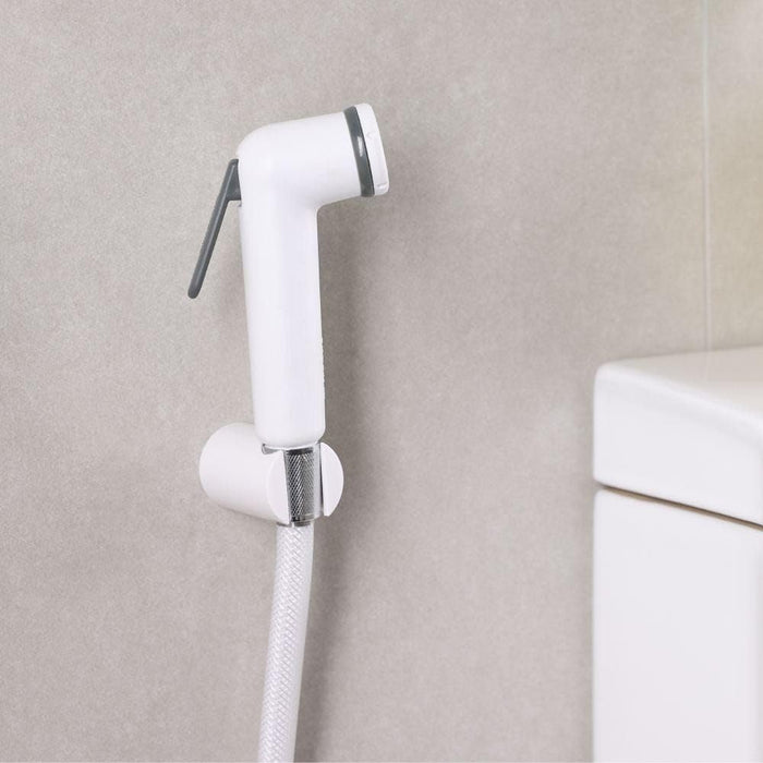 Handheld Bidet Sprayer for Toilet full set – Stainless Steel Bathroom Spray Gun with Hose Pipe & Holder, Easy Installation, Leak-Proof for Personal Hygiene, Baby Cloth Diaper & Pet Cleaning.