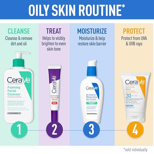 CeraVe CeraVe Foaming Facial Cleanser | Makeup Remover and Daily Face Wash for Oily Skin, 473 Ml