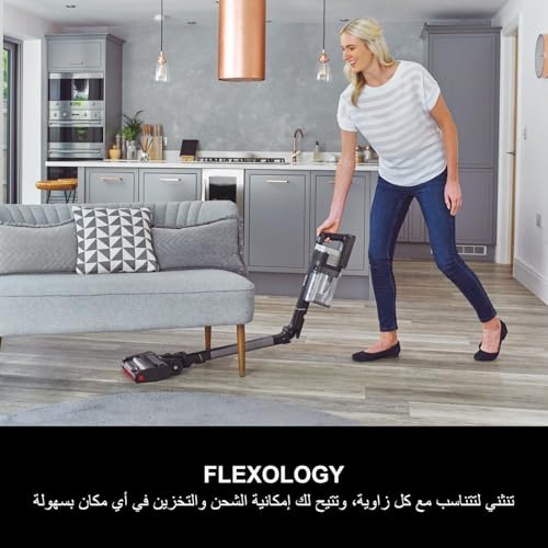 Shark Stratos Cordless Stick Vacuum Cleaner, Anti Hair Wrap Plus, 120 Mins Run Time (2 Batteries), DuoClean & Clean Sense IQ with Pet, Crevice & Multi-Surface Tools, Charcoal/Silver IZ420UKT