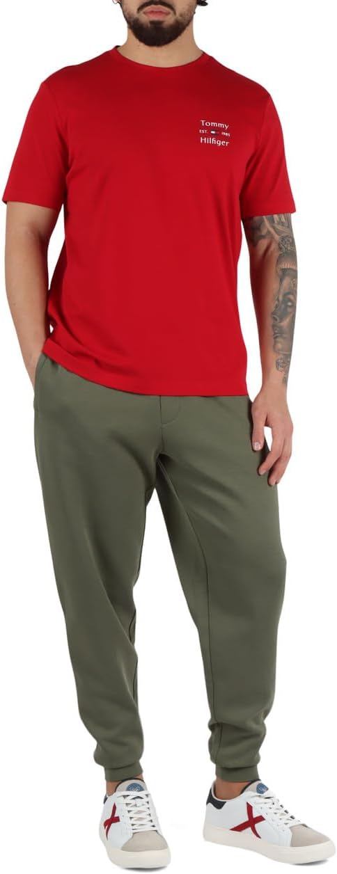 TOMMY HILFIGER mens HILFIGER STACK TEE S/S T-Shirt