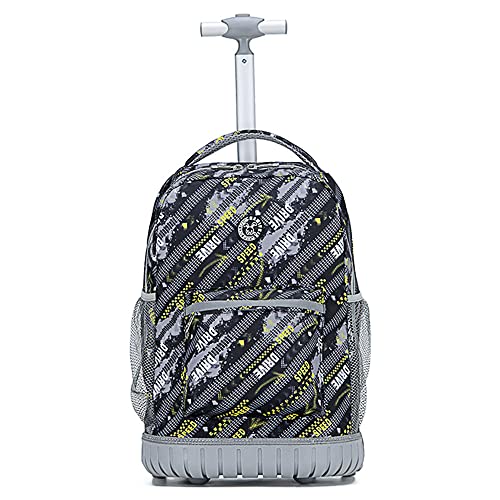 School Bags for Girls Trolley, Kids Rolling Backpack, Trolley School Bag for Girls, 2 in 1 Multipurpose Backpacks with Wheels 18inch Waterproof Wheeled Travel Back Pack, Carry On Luggage Bag (Pink)