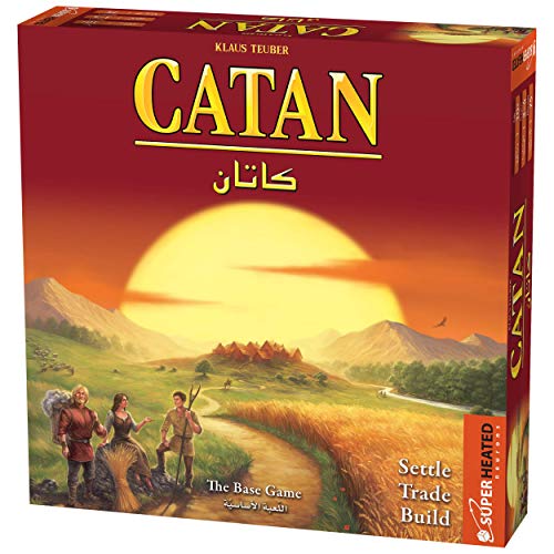 Superheated Neurons Catan Base Game | 3-4 Players | Official Version | English And Arabic Language | Family Game For Ages 10+ | Board Game - Strategy, Original - Made In Germany, 693602