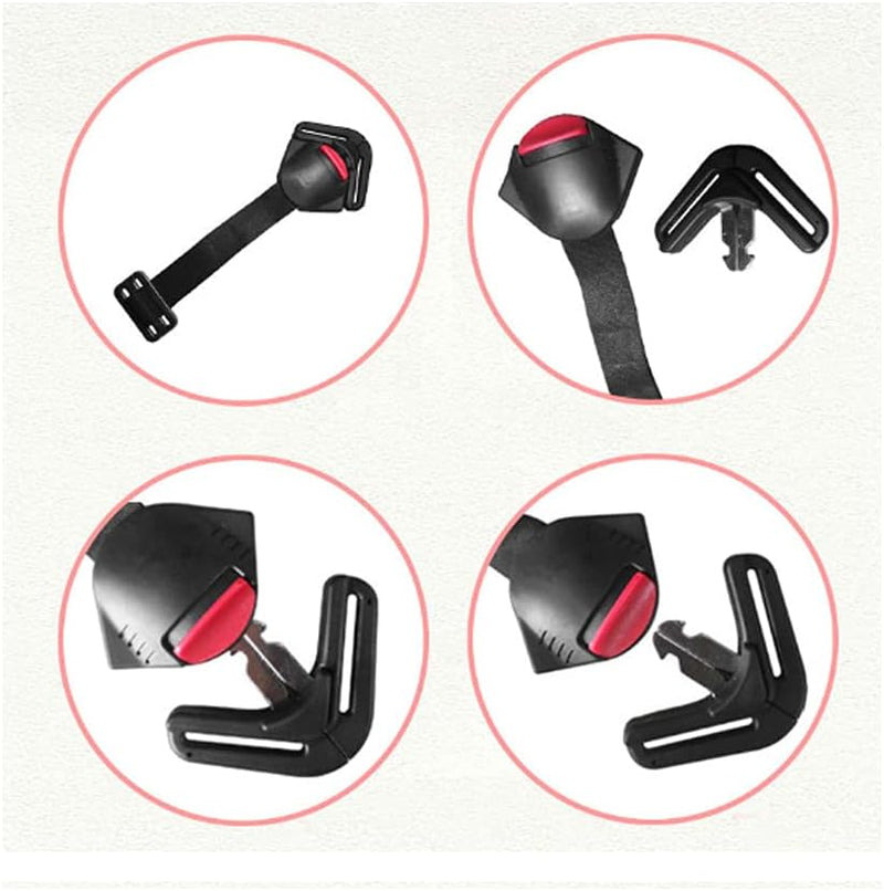 Car Baby Safety Seat Clip, 2Pcs Black Fixed Lock Buckle Safe Belt Strap Harness Chest Child Clip Buckle Latch Toddler Clamp