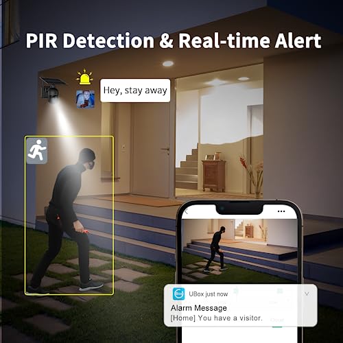 Xega 3G/4G LTE Security Camera No WiFi, 2K Super HD Solar Powered Wireless Outdoor 4G Security Camera, PIR Motion Sensor, Night Vision, 2 Way Talk, SIM Card Included