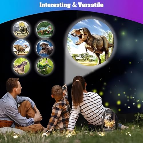 Aputue Projection Watch for Kids, Dinosaur Projection Children's Watch, Images Projector Watch, Children Digital Dinosaur Watch with 24 Kinds of Dinosaur Projection Pattern for Kids