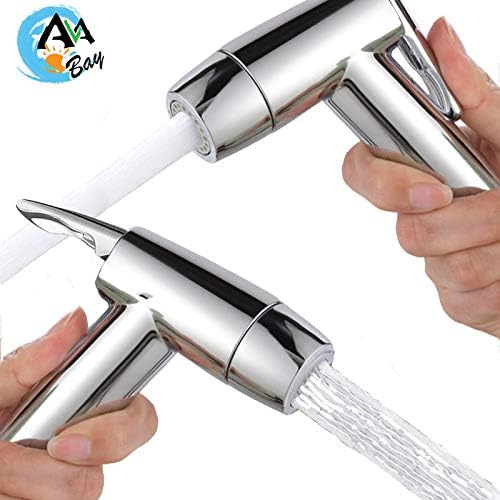 AVAbay 70-Inch Bidet Hose - Long Shower Head Stainless Steel Hose Bathroom Toilet Handheld Showerhead Sprayer Extension Replacement Part with Brass Coupler, Polished Chrome