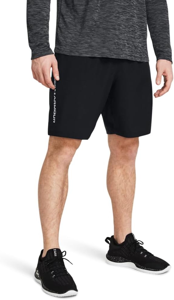 mens Woven Wordmark Shorts Shorts (pack of 1) - (001) Black / / White