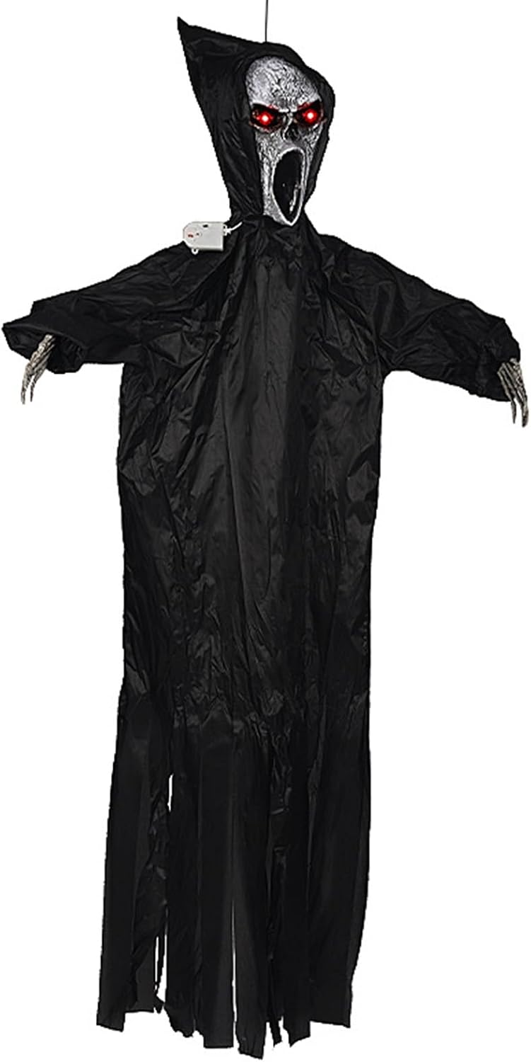Halloween Hanging Decorations - Skeleton Hanging Ghost Flying Scary Skull Skeleton Decorations for Outdoor Indoor Party Props Haunted House Halloween Decoration (style 5) - style 6