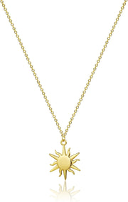 Dainty Butterfly Necklace for Women 14K Gold Plated Butterfly Pendant Necklace Minimalist Charm Jewelry - Sun-Gold