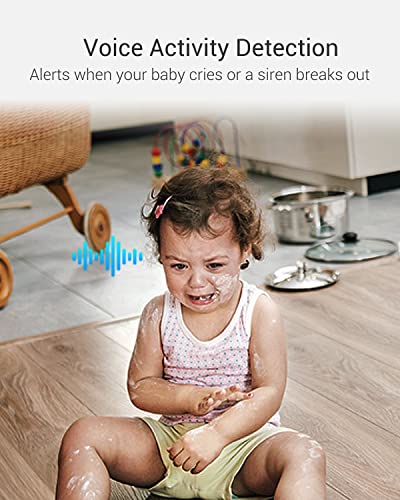EZVIZ C6 Security WiFi Camera, 2K+ Indoor Home camera with AI Powered Human & Pet & Sound Detection, Night Vision, Auto-Zoom Tracking, Two Way Audio & Calling, 2.4G/5G WiFi, SD Card/Cloud Storage