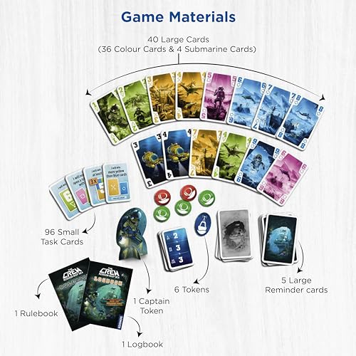 Thames & Kosmos The Crew: Mission Deep Sea - Black - One Size - 2021 - Card Game - Age 12+