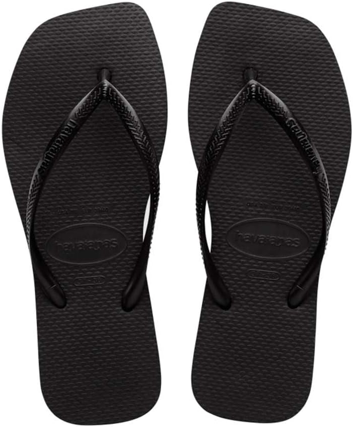HAVAIANAS SQUARE womens Flip Flops - BLACK
