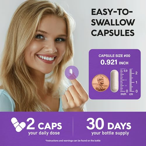 Biotin | Collagen | Keratin | Hyaluronic Acid - Hair Growth Support Supplement | Skin & Nails Beauty Complex 25000 mcg - B1 | B2 | B3 | B6 | B7 - Made in USA - For Women & Men | 60 Capsules
