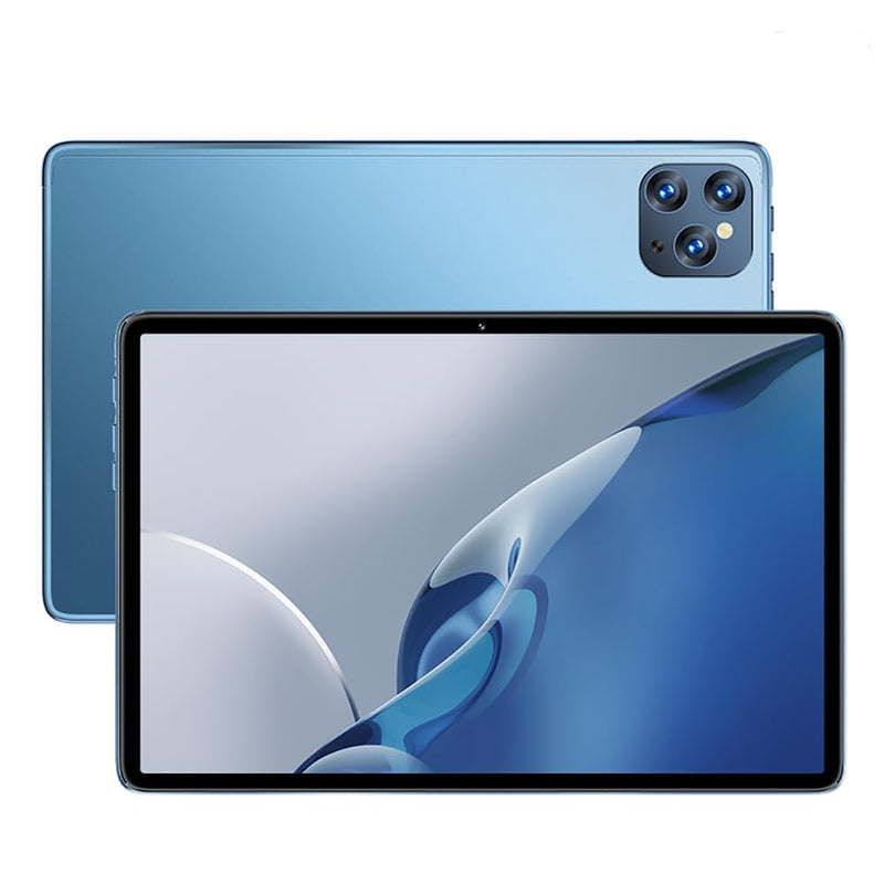 10.1" Android Smart Tablet PC Dual SIM 5G Wifi 6GB RAM 128GB ROM Game and Music A10 Pro Kids Tab (Blue)