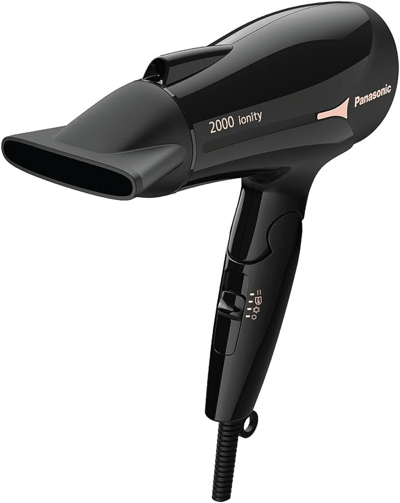 Panasonic EH NE66 2000W Powerful Ionity Hair Dryer with 11mm concentrator nozzle for Fast Drying & Smooth Finish, Black - 2000W Ionity