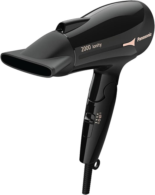 Panasonic EH NE66 2000W Powerful Ionity Hair Dryer with 11mm concentrator nozzle for Fast Drying & Smooth Finish, Black - 2000W Ionity