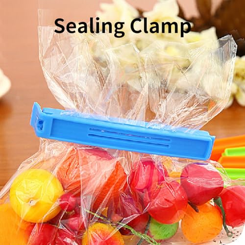 20 Pcs Food Bag Clips, 7.5/11cm Reusable Sealing Clips for Foods Storage Bag,Multicoloured Plastic Freezer Bag Clips,Kitchen Clip Set for Sealing Snack Bags and Keeping Food Fresh Longer