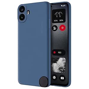Case for Nothing CMF Phone 1 Cover, Matte Surface Soft Cases [Ultra Thin] [Scratch-Resistant] TPU Protective Case Soft Mobile Phone Case for Nothing CMF Phone 1 (Blue)