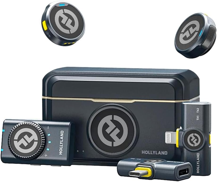Hollyland Lark M2 Combo Wireless Lapel Lightning, Ios Black