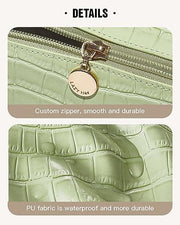 EACHY Travel Makeup Bag,Large Capacity Cosmetic Bags for Women,Waterproof Portable Pouch Open Flat Toiletry Bag Make up Organizer with Divider and Handle
