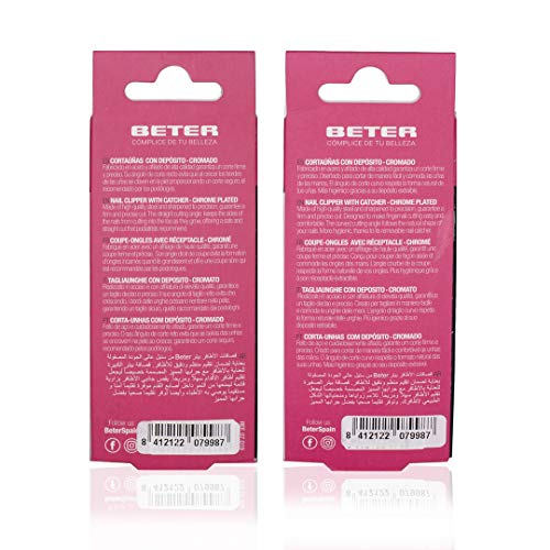Beter Pack Of 2 Nail Clippers For Manicure and Pedicure With Reservoir