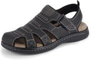 Searose mens Fisherman Sandal - Black