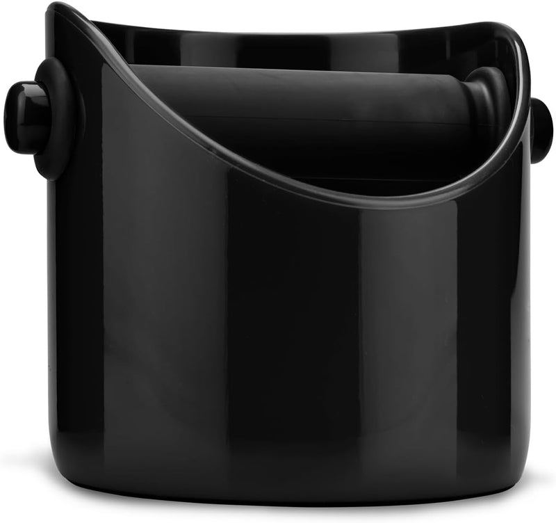 Dreamfarm Grindenstein Sturdy, Compact, Modern Espresso Coffee Grind Knock Box, Space-Saving Design for Easy Use and Cleanup, Durable, Coffee Knock Box for Home Baristas, Grey - DFM-GR1686 - GrindenstÃ¨in Black