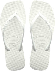 HAVAIANAS SQUARE womens Flip Flops - WHITE