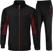 mens Full Zip Full Zip - 1 Black+Red