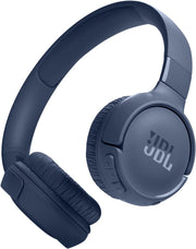 JBL Tune 520C USB-C Wired Headphones Hi-Res Audio, Pure Bass Sound, 3-Button Remote, Padded On-Ear Design Purple - JBL Tune 520BT Blue