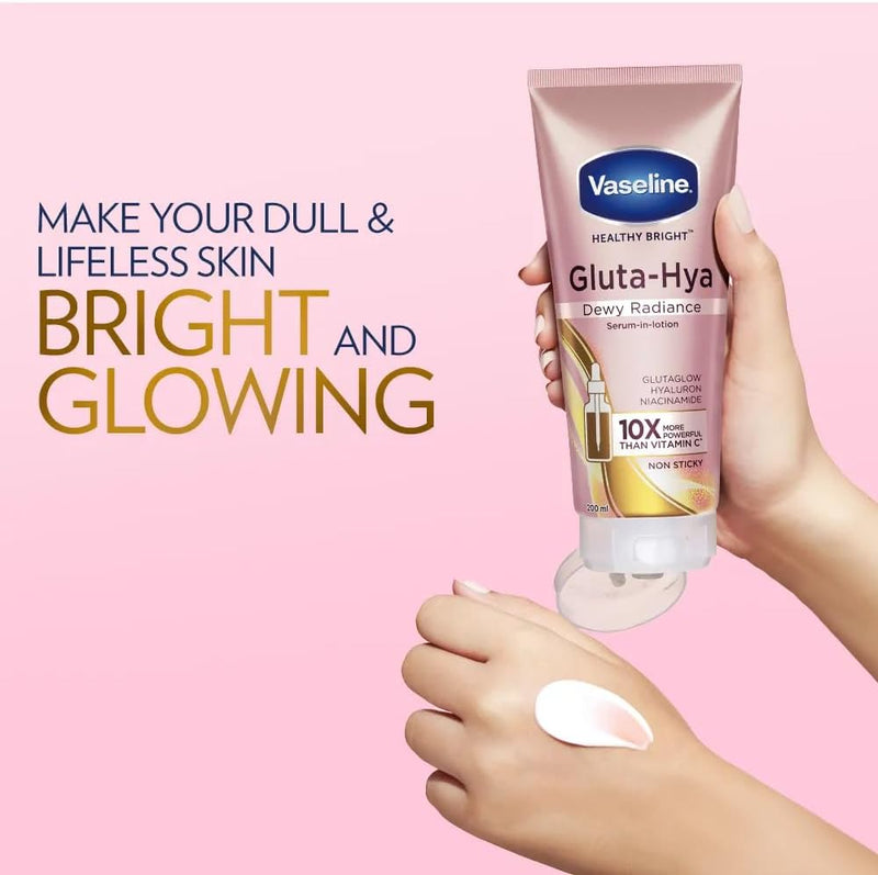 Healthy Bright Gluta-Hya Serum Burst Lotion Dewy Radiance, (PACK OF 1) 330ML