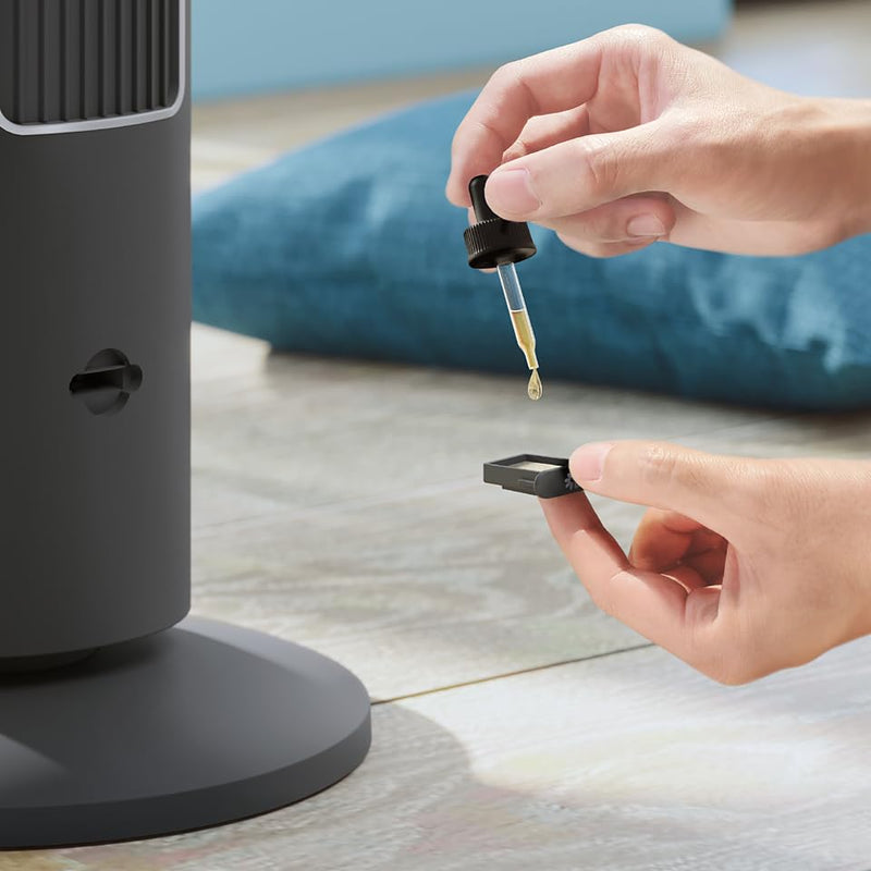 Philips Tower Fan 5000 Series - 40W, 3 Speeds, Sleep Mode, Armotherapy Diffuser, Remote Controller, Child Lock, Slim Design, Dark Grey - CX5535/11