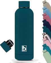 Water Bottle Stainless Steel, Drinking Thermos Double Wall Insulated Water Bottles for Hot and Cold Water Kids School Hydro Flask Water Bottle for Gym Office Water Bottle (BEIGE 750ML) - DARK GREEN 750ML