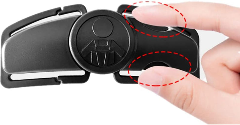 MdouLy Car Seat Chest Harness Clip Car Seat Safety Belt Clip Buckle Lock Stroller Chest Clip Universal Adjustable Guard for Baby and Kids Trend (Black)