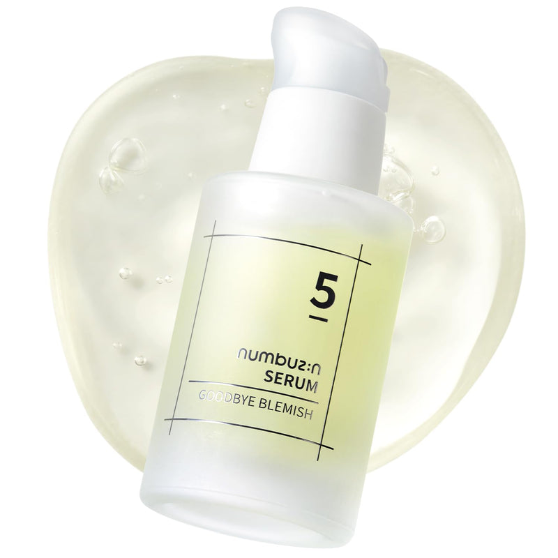 numbuzin No.5 Serum | Goodbye Blemish Serum | Solution for Blemisheds, Dark Spots, Acne Scars with Vitamin C, Niacinamide, Antioxidant | Lightweight Gel, Korean Skin Care for Face | 50ml