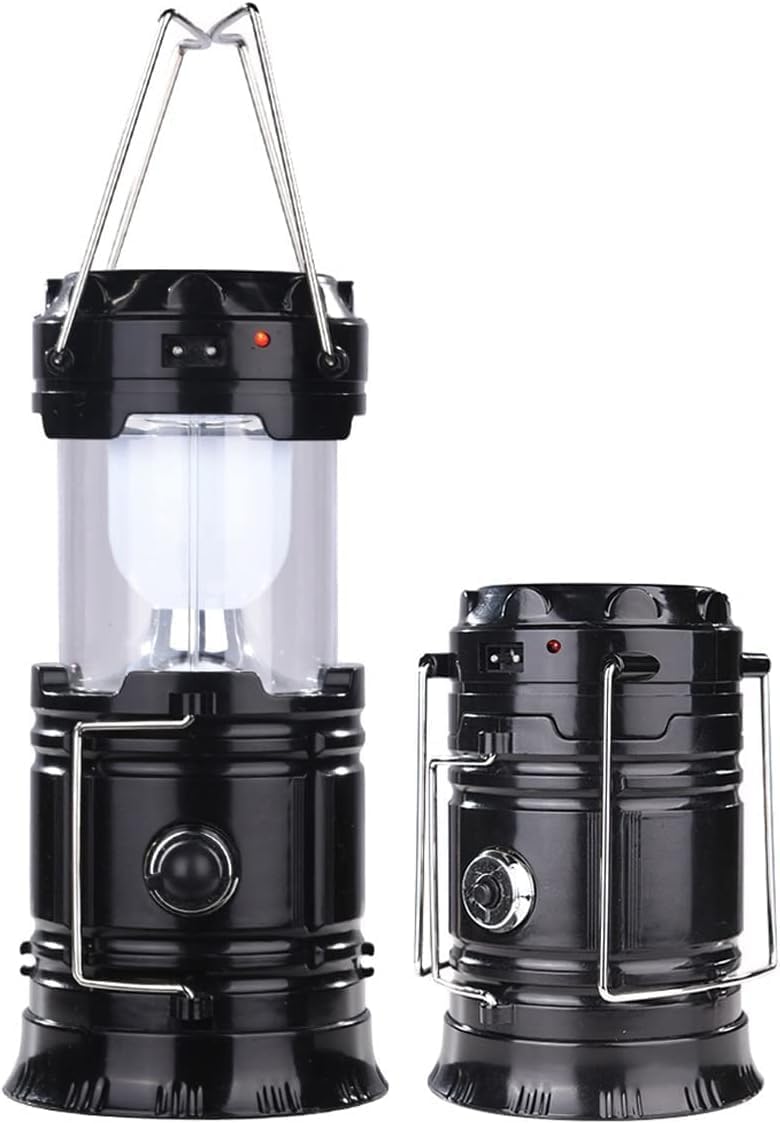 SKY-TOUCH Camping Lantern,Collapsible Camping Lantern Battery Powered, Portable Hanging Tent Light,Waterproof Rechargeable LED Camping Light for Home Emergency Light Power Outages Hiking 2-Pack - 2 pcs