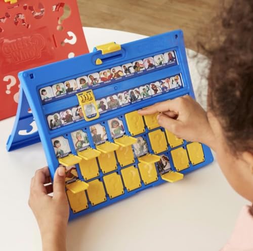 Hasbro Gaming Guess Who? Original Guessing Game, Board Game for Kids Ages 6 and Up For 2 Players, Easy to Load Frame, Double-Sided Character Sheet