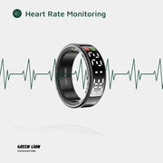 Next Store Smart Ring Pro: Health & Fitness Tracker with Digital Display, Heart Rate, Blood Oxygen (SpO2) & Sleep Monitor, Waterproof Smart Wearable for Men & Women Size 9