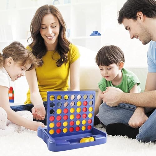 Generic 4 in a Row Game, Strategy Board Game for Kids, Ages 3+ - 2 Players