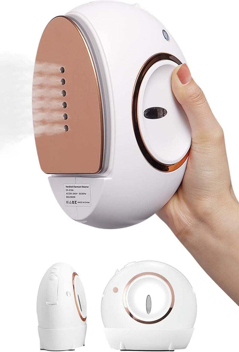 TERRIFI Mini Travel Steam Iron, Portable Mini Iron Steamer, 800W Strong Power Garment Steamer, Fast Heat-up Dryï¼†Wet, Perfect for Clothes Handheld Garment Steamer (White)