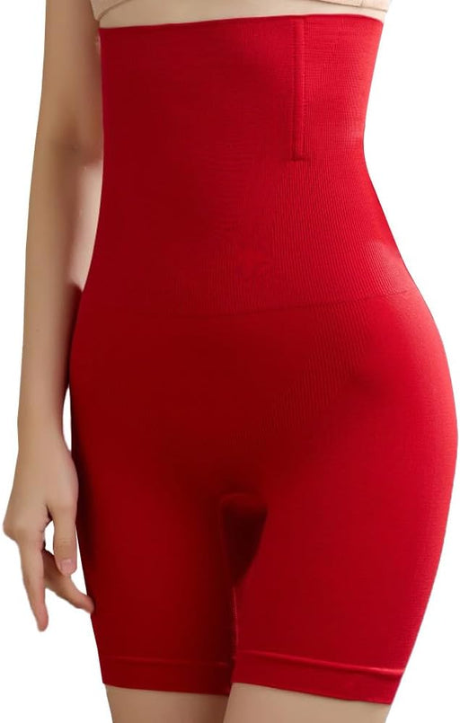 High Waisted Butt Lifter Waist Control Thigh Slimmer, 3 in 1 Body Shapers for Women - Red