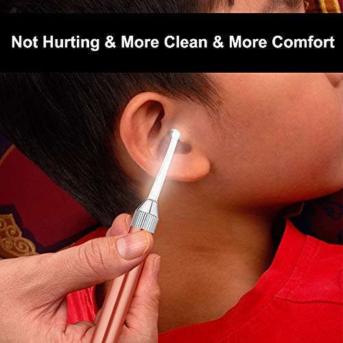 LED Light Earpick Ear Wax Remover with Light Curette Cleaner for Children and Adult Ear Care Set