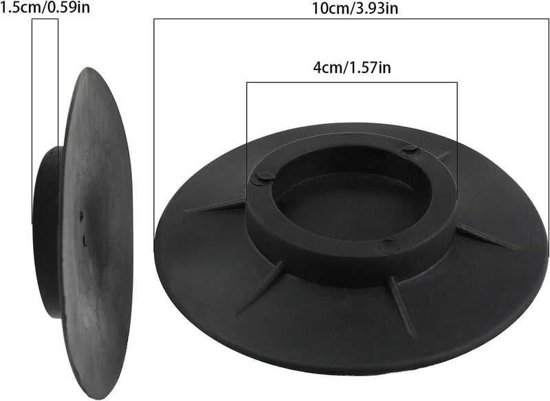 The Lord of the Tools 4PCS Washing Machine Foot Pads Anti Vibration Rubber Feet Anti-Slip Anti Shock Mat Universal for Washer Dryers Noise Dampening Black